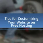 Tips for Customizing Your Website on Free Hosting